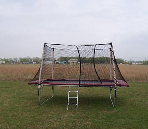 9X15 Standard Trampoline W/4-Pole Safety Enclosure