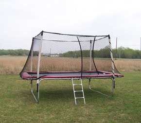 9X17 Competitor Trampoline W/4-Pole Safety Encl.
